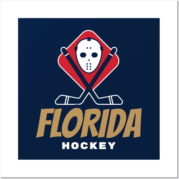 florida panthers hockey Wall Art by BVHstudio